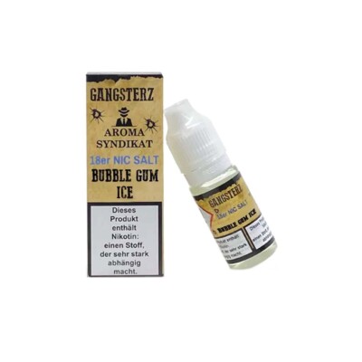 Bubble Gum Ice 10ml 18mg NicSalt Liquid by Gangsterz