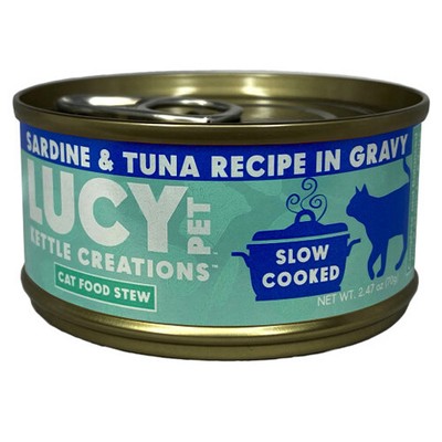 Lucy Pet Products Kettle Creations Adult Wet Cat Food Sardine & Tuna, 12Each/2.7