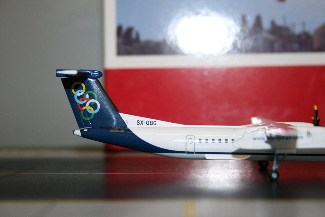 Herpa 1:200 Olympic Airways Bombardier Dash-8-Q400 SX-OBG