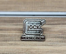 Glock Perfection Pin Lapel Silver Factory OEM Firearms Dealer Swag Promo