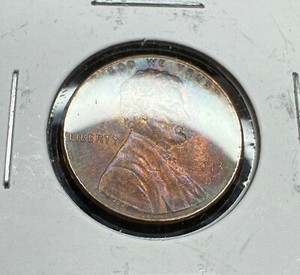 2013 Denver Mint Lincoln Shield Penny 1¢ TONED Circulated #CRH1218