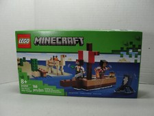 2024 Lego Minecraft Pirate Ship Voyage New In Sealed Box 166pcs #21259