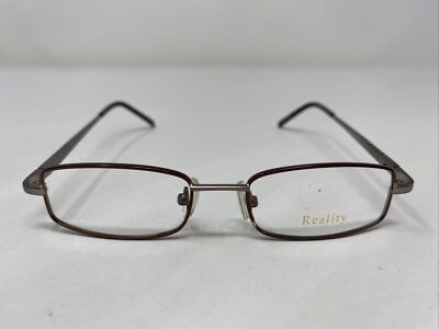 Reality 3706 BROWN 44-14-125 Metal Brown Full Rim Eyeglasses Frame :F18