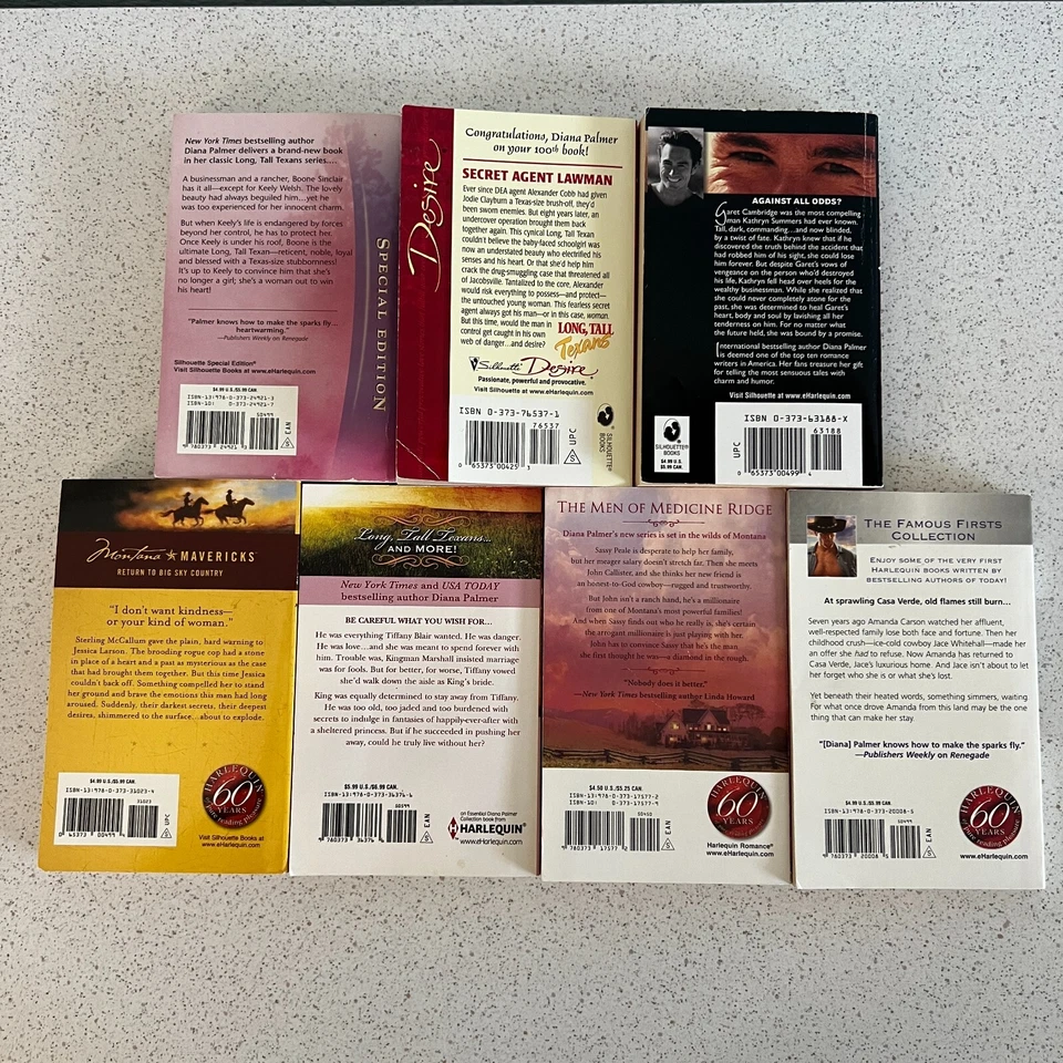 Lot of 7 Diana Palmer Historical Western Contemporary Romance Paperback Books - Image 4 of 4