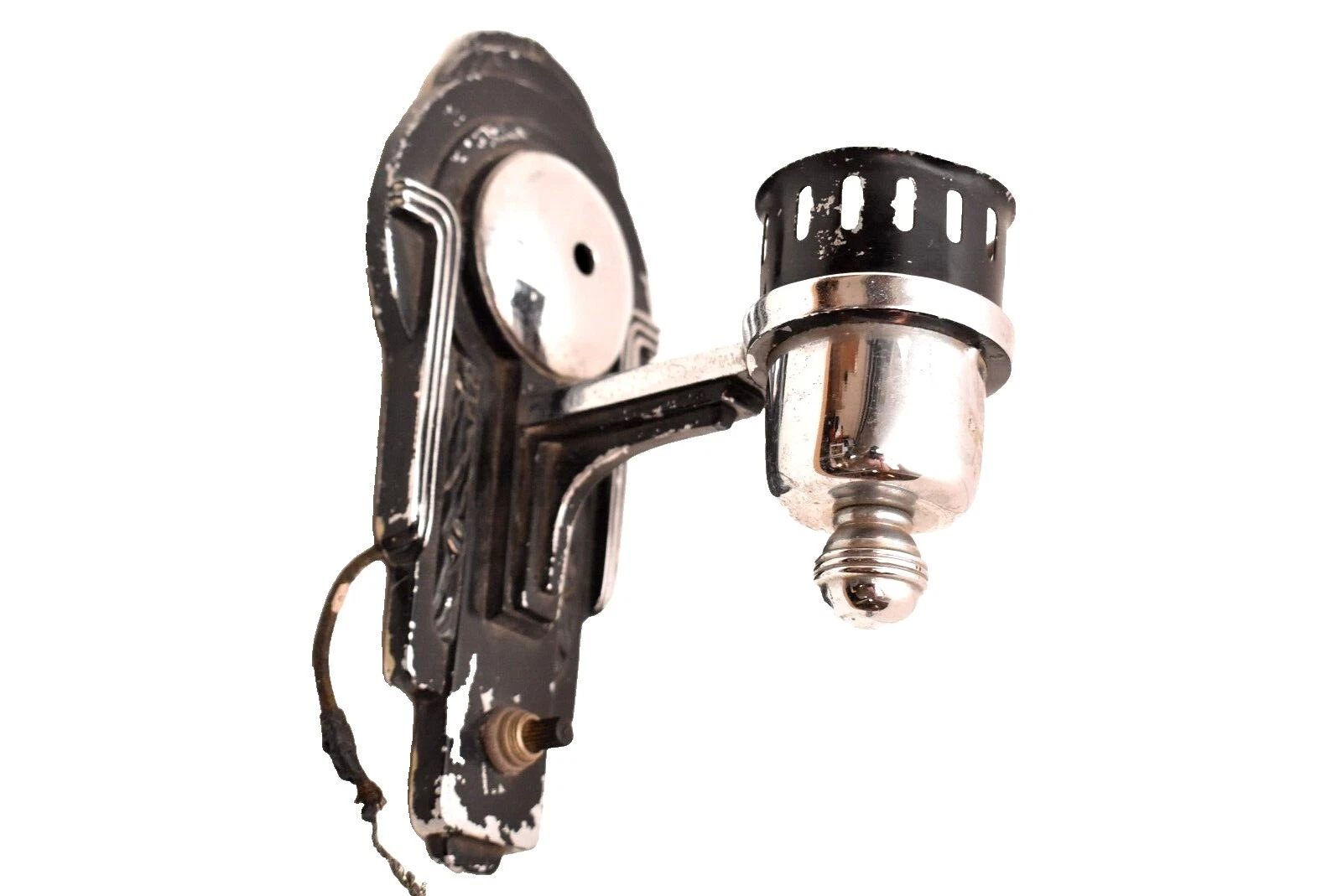 Chrome Black Art Deco Antigüedades arquitectónicas y para Jardín