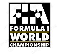 Formula One FIA F1 Racing Retro Vintage Logo Vinyl Sticker Decal Car Bumper