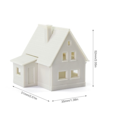 1 Stck. N Maßstab 1:160 Modell Dorfhaus weiß unmontiert Bauteile JZN03JJ - Bild 4 von 7