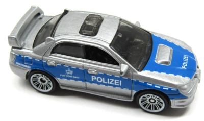 Matchbox Polizei 2007 Subaru Impreza WRX Grey Mattel Diecast