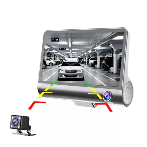 4'' Autokamera Auto KFZ DVR 3Lens Recorder 1080P Dashcam G-sensor Nachtsicht - Bild 14 von 15