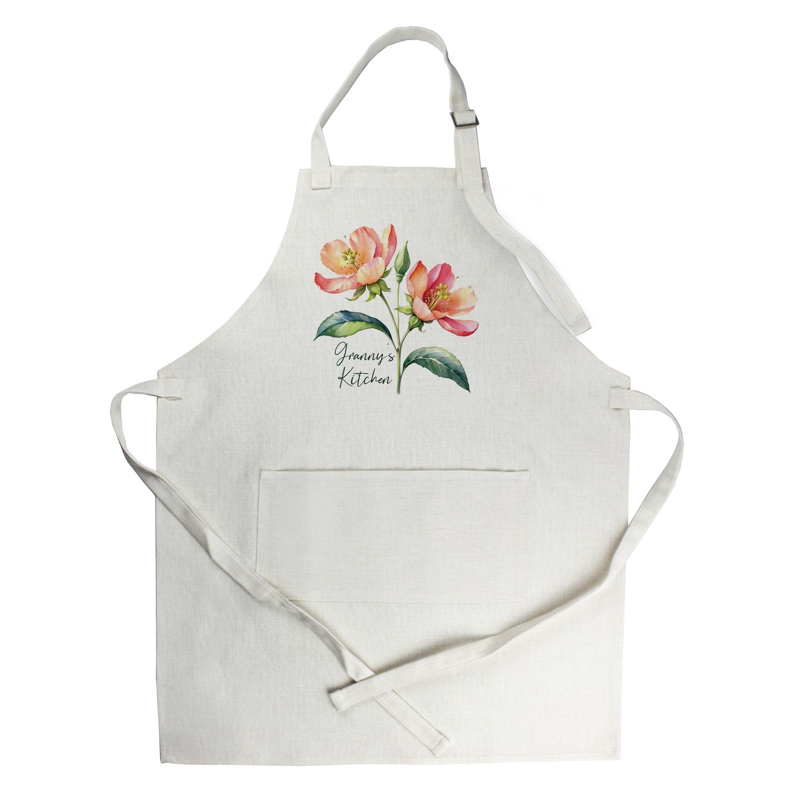 Grannys Kitchen Apron - Pretty Floral Gifts for Granny - Cooking/Baking Apron