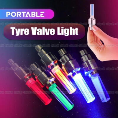 2× Car SUV Wheel Tire Tyre Air Valve Stem LED Light Caps Cover Car Accessories