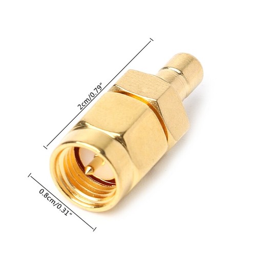 50Ω SMA Male to SMB Male Car DAB Digital Radio Aerial Connector Adapter - Zdjęcie 4 z 7