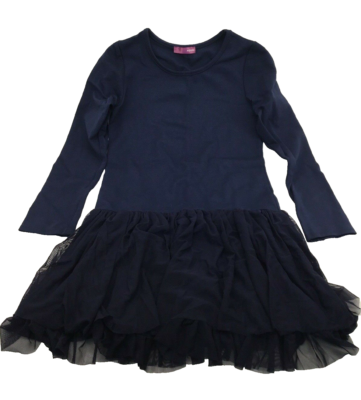 $58 AQUA Girls Ponte Knit Dress with Tulle Skirt, Navy , Size Large | eBay $58 AQUA Girls Ponte Knit Dress with Tulle Skirt, Navy , Size Large | eBay