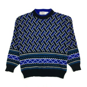 geometric print sweater