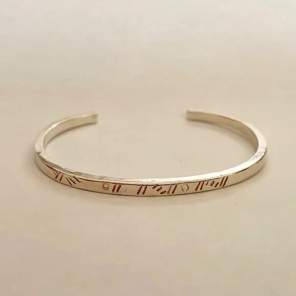 NUEVO BRAZALETE CHAN LUU PLATA ESTERLINA GRABADO BRAZALETE $155 Foto 2 de 3