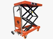 KATOOL Hydraulic Lift Table Cart 330 lbs  50 Inch Manual Scissor Lift Table