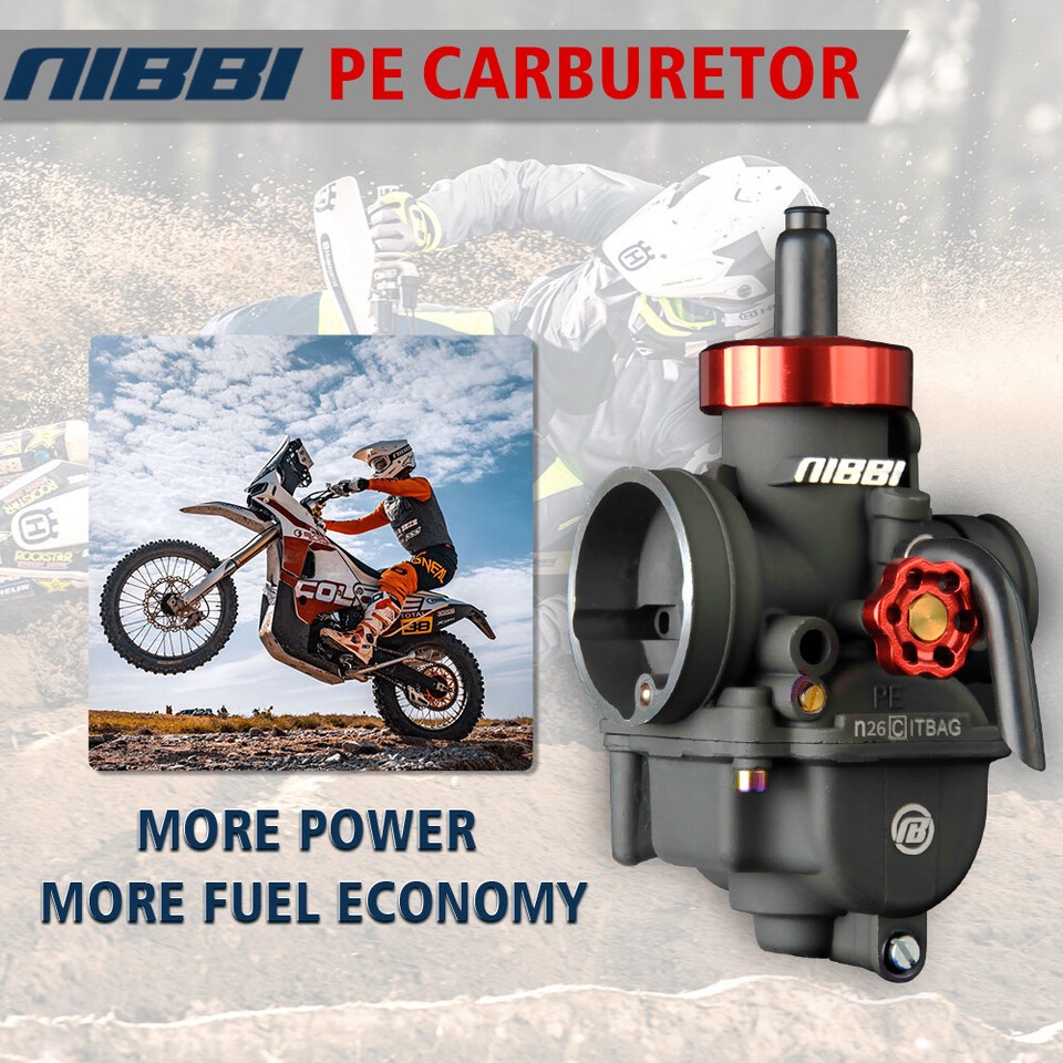 NIBBI PE26mm Racing Carburetor w/ Carb Jets 150cc-200cc 4T For YAMAHA ...