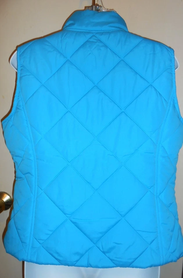 SJB St John's Bay Active Ladies Puffer Vest Vivid Blue Medium (M) NWT - Image 2 of 2