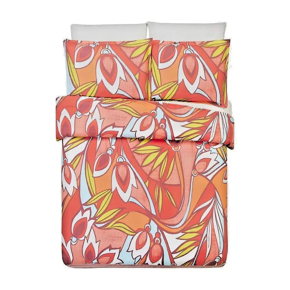 Juego de 2 Edredón Doble Follaje Otoño Trina Turk | Colorido Primavera Moderno Floral Foto 4 de 4
