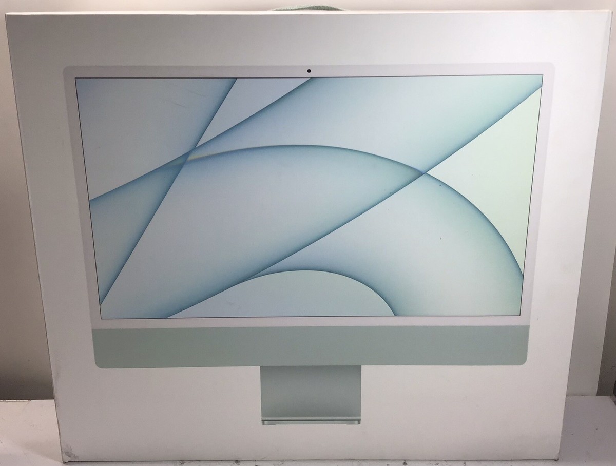 2021 Apple iMac 24-Inch M1 Chip 256GB SSD 8GB RAM w/Apple Care No