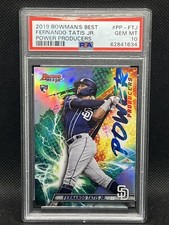 Fernando Tatis Jr 2019 Bowman's Best Power Producers Refractor Rookie RC PSA 10