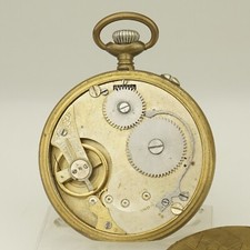 Rar Anique Pocket Watch Men's no fusee duplex chronometer no repeater roskopf