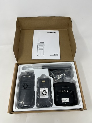 Retevis RB85 UHF Walkie Talkie 10W 2000mAh 16CH Two Way Radio for Bar/School