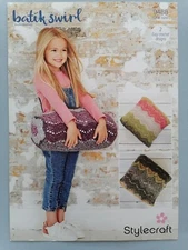 RIPPLE CUSHION & BOLSTER, Easy designs, STYLECRAFT Crochet Pattern 9488