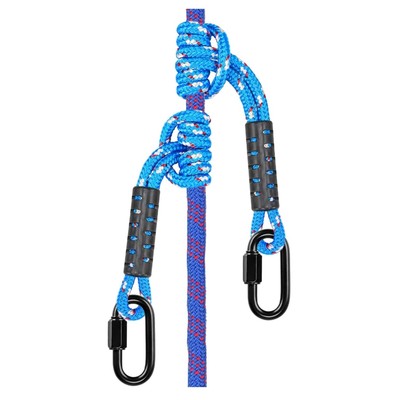 Kletterseil Polyester 50cm Sicherheitsseil mit Karabiner optimal für Indoor O...