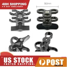 FEICHAO Butterfly Clip Clamp Diving Light Arm Ball Head Mount Adapter for Camera