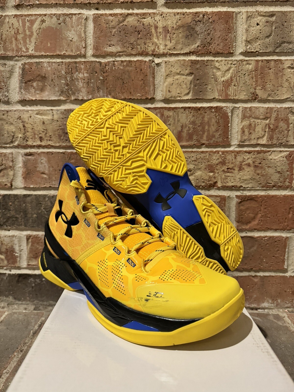Under Armour Steph Curry Bang Bang Retro Yellow Blue - Main Image