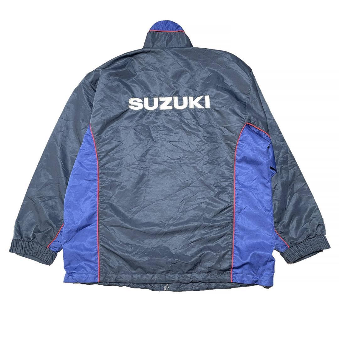チームスズキ team suzuki　ナイロンジャケット　ワッペン LLサイズ TEAM SUZUKI チームスズキ ナイロンジャケット ワッペン チーム