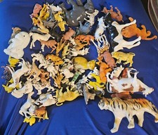 Huge Lot Of Plastic Vintage Animals 1950s-1980