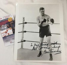 Gene Tunney Autographed / Signed Photo - JSA authentication