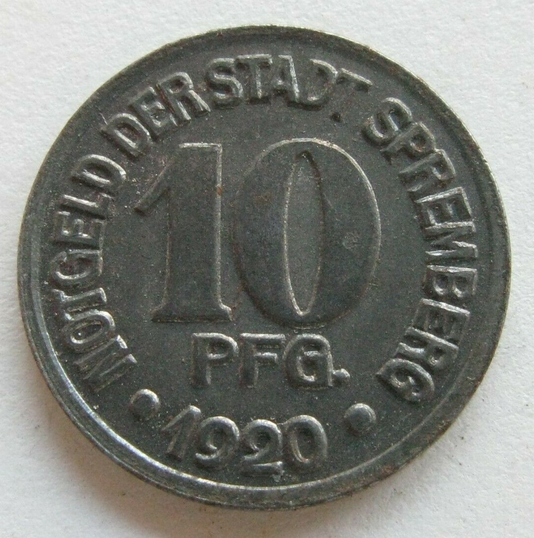 Zaldi2010. Germany, 10 Pfennig - Spremberg, 1920 | eBay Zaldi2010. Germany, 10 Pfennig - Spremberg, 1920 | eBay