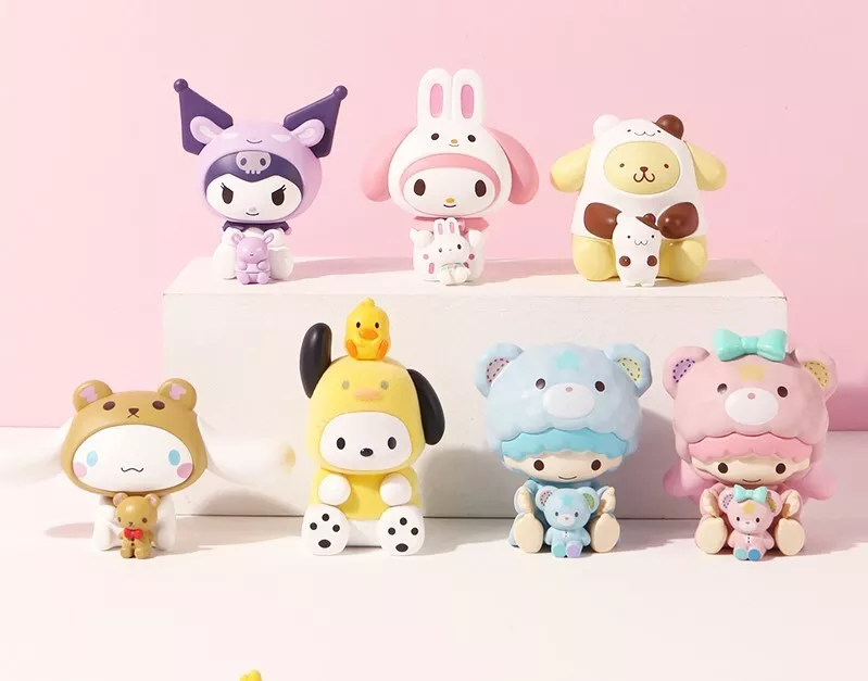 MINISO Sanrio Personagens Série Coelho Fofo Confirmado Figura Caixa Cega  QUENTE