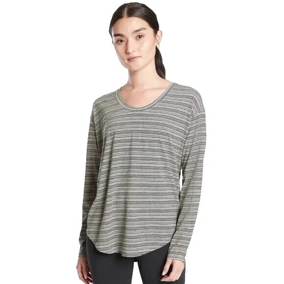 Athleta Petites Striped Activewear Tops for Women