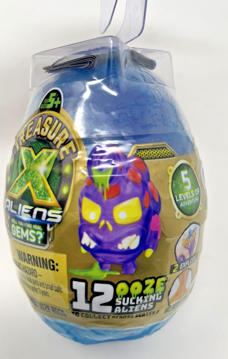 Treasure X Aliens Gems Squeeze to Hatch the Egg Ooze Sucking Alien