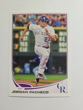 JORDAN PACHECO 2013 TOPPS BASEBALL CARD # 186 E4792