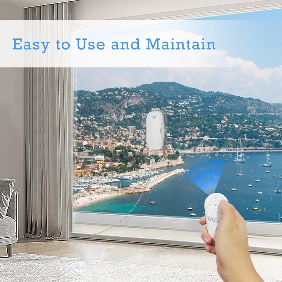 Tosima W2 Window Cleaner Robot – 3800Pa Auto Cleaning, Smart Path, Remote - Image 4 of 4