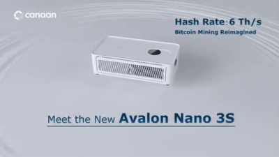 Canaan Avalon Nano 3S 6TH/s Bitcoin Miner Black (with PSU) - Ships