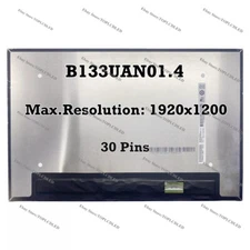 B133UAN01.4 1920x1200 New LCD Screen Connector Panel Matrix Digitizer 30 Pins
