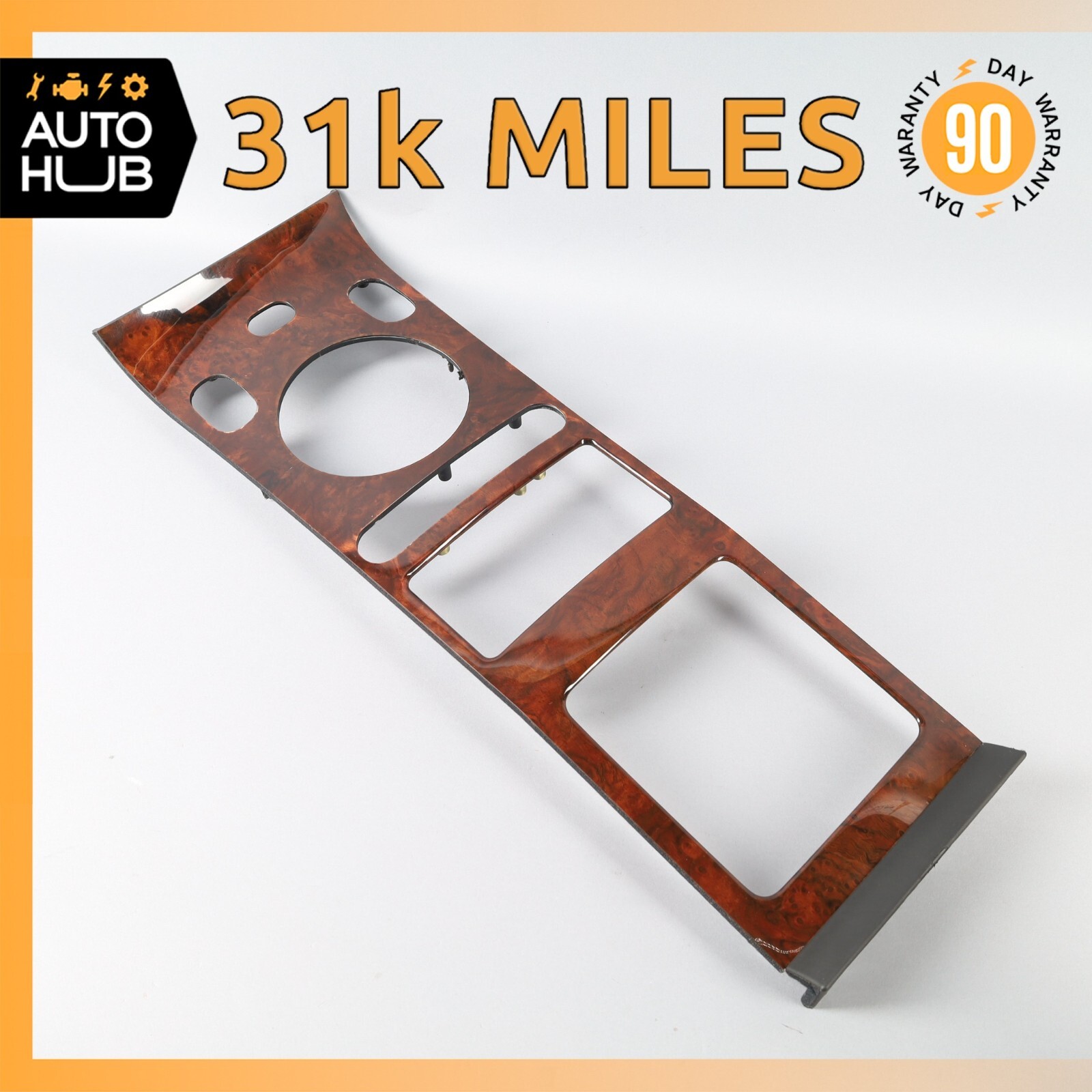 03-13 Bentley Continental GT GTC Center Console Shifter Trim Bezel Wood OEM 31k