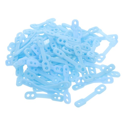 100 Pcs Windproof Buckle Fixing Clip Hanger Accessories Round Plastic Hooks