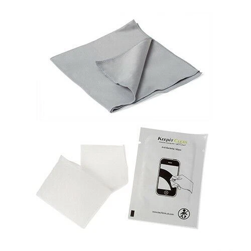 Anti Bacterial Screen Cleaning Kit Wipes & Cloth Smartphone Phone iPad Tablets - Picture 2 of 4