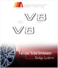 2x 3D V8 Chrome Emblem Letter Badge fit for  Mercede CLK W211 S500 E500 W203 AMG