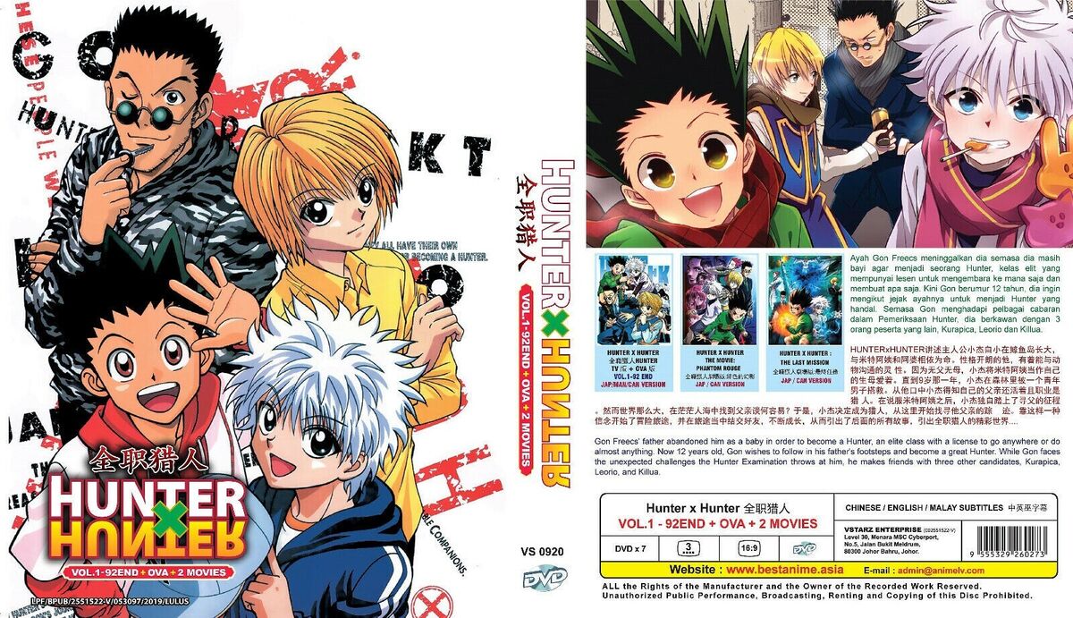 Hunter x Hunter 1999 total episodes