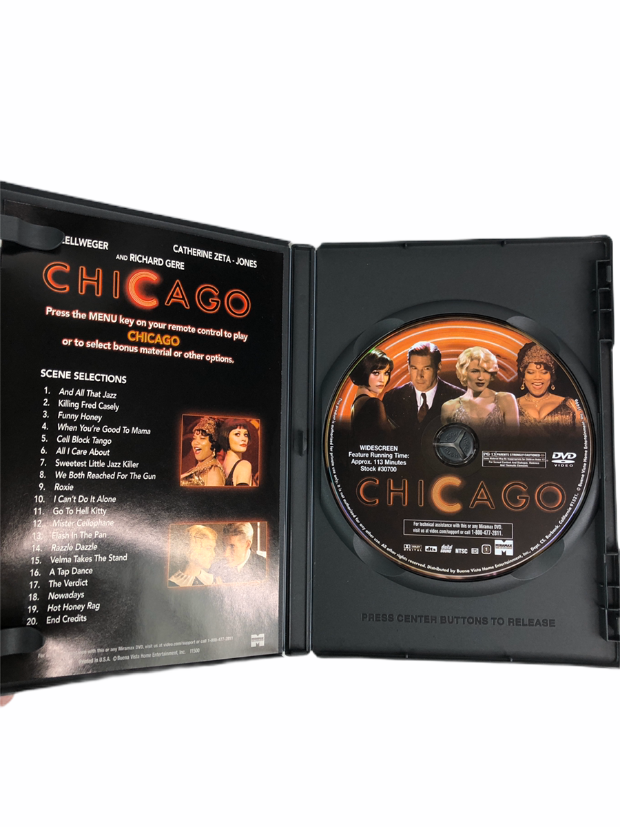 Chicago Widescreen Edition DVD With Special Features 786936227956