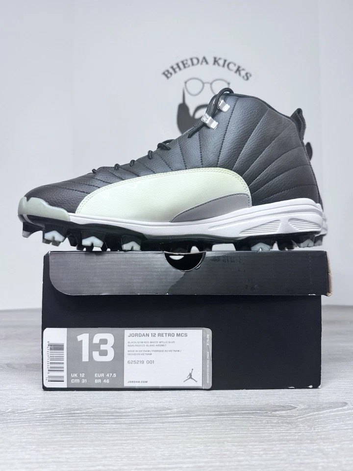 Size 13 - Jordan 12 Retro MCS Playoff Black White 625219-001 NEW DS - Image 2 of 4