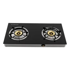 2-Burner Gas Stove Countertop Gas Stove Portable Auto Ignition LPG Stove Durable
